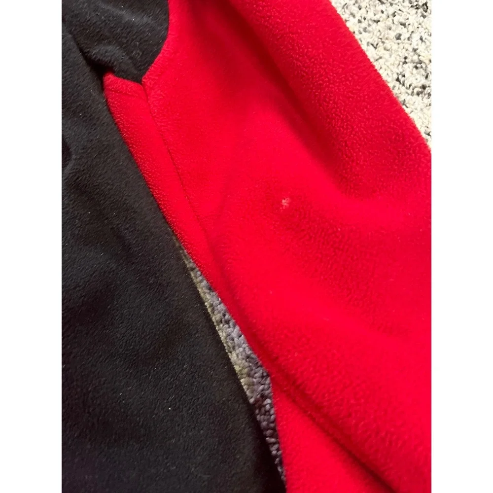The North Face Summit Windstopper Fleece Jacket Mens L Red Black Hiking Gorpcore